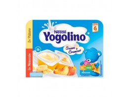 Imagen del producto Nestlé Yogolino suave y cremoso 3 plátano y 3 melocotón 6x60g
