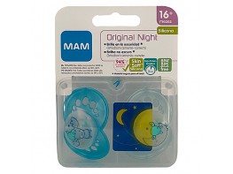 Imagen del producto Man Baby Chupete mam night 16+ azul