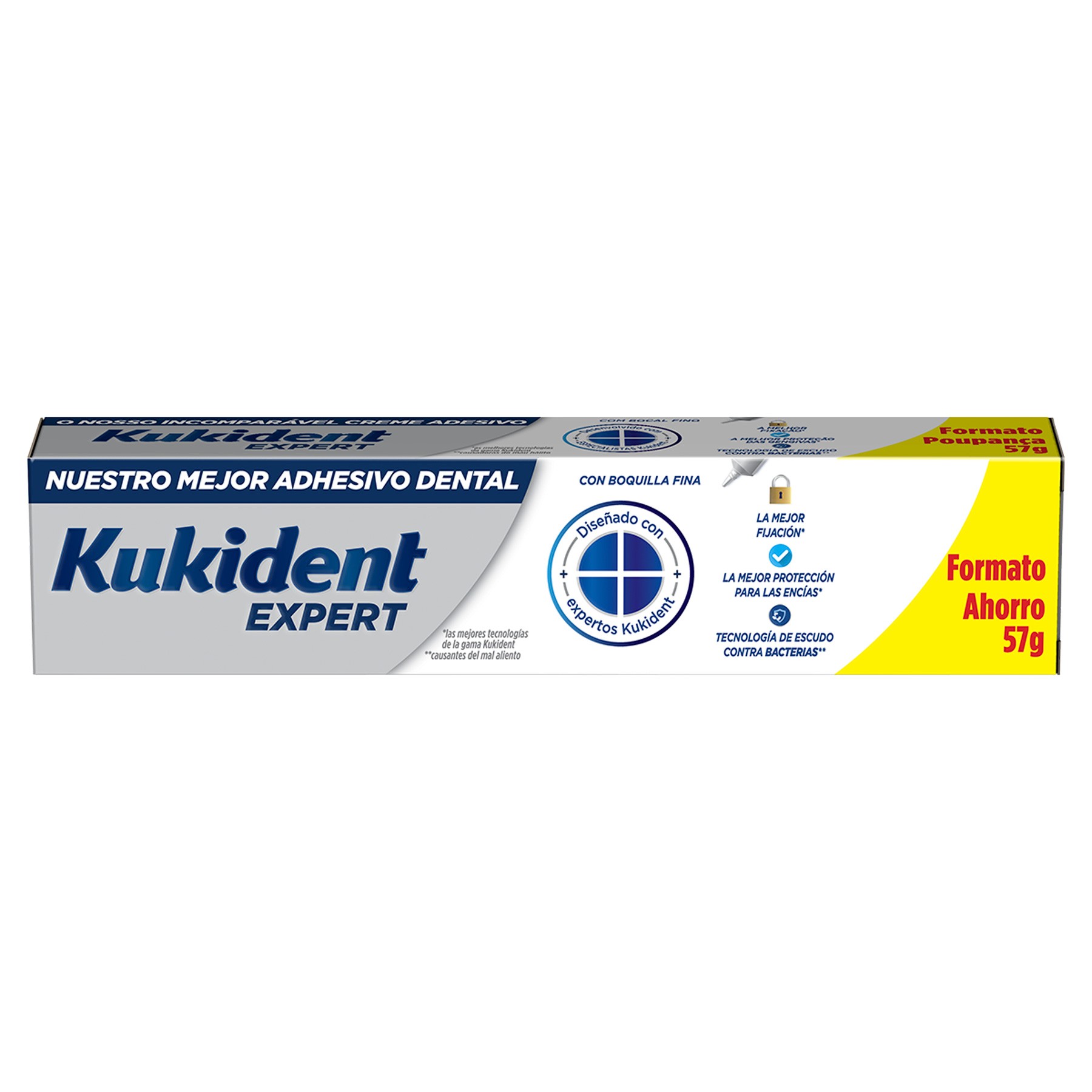 Kukident Expert crema adhesiva sabor fresco 57g